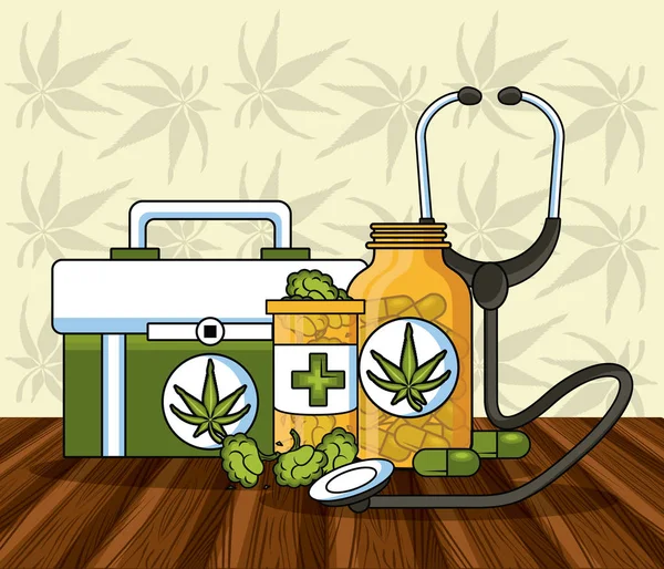 Cannabis Medical concept — Stockvector