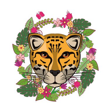 Leopar yüz serin kroki