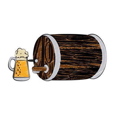 Bira varil ve cam karalama