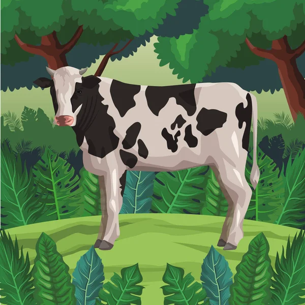 Cow icon cartoon — Stock Vector