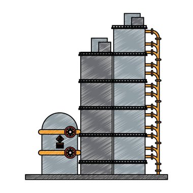 Bitki sanayi makineleri karalama