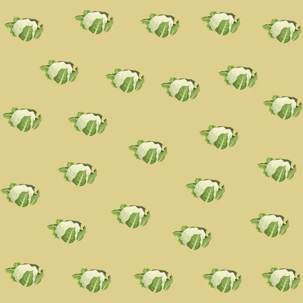 Coliflor icono de dibujos animados — Vector de stock