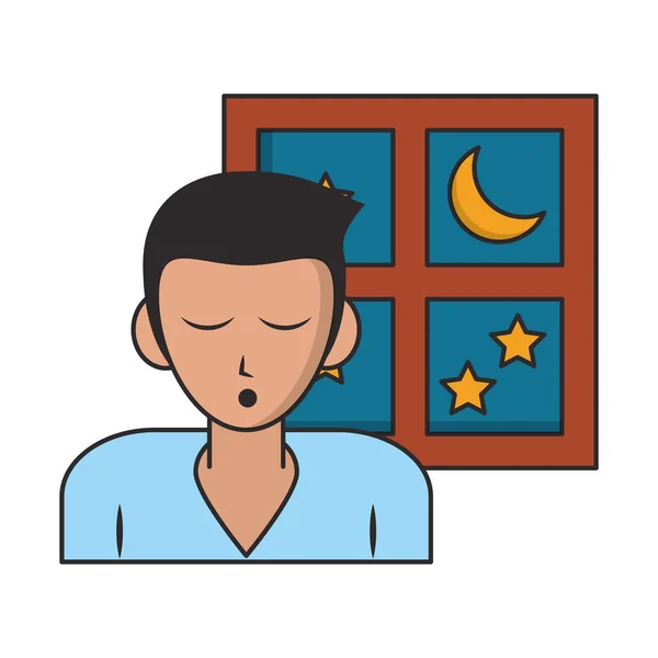 Dibujos animados para dormir y descansar — Vector de stock