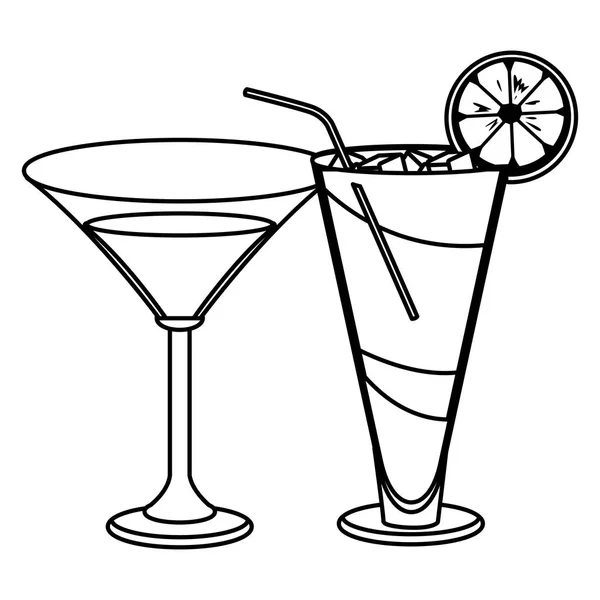 Bebidas alcoólicas bebidas desenhos animados —  Vetores de Stock