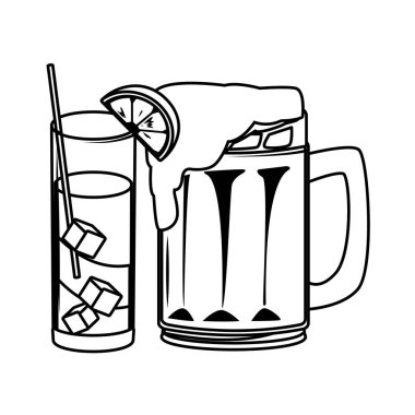 alkollü içecekler karikatür