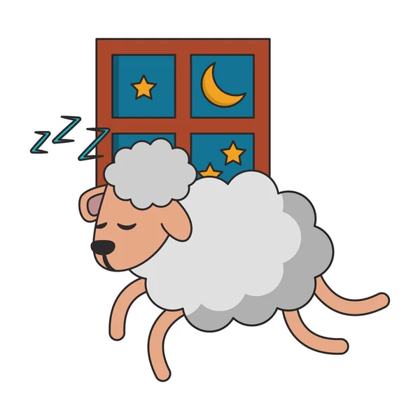 Spánek a odpočinek karikatonů — Stockový vektor