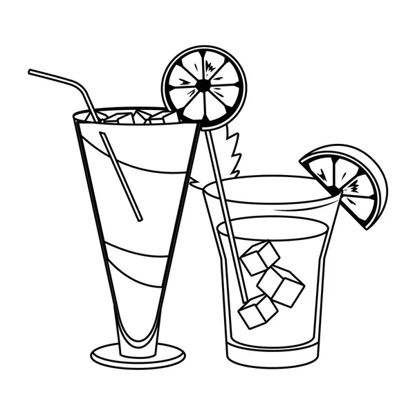 Bebidas alcohólicas bebidas dibujos animados — Archivo Imágenes Vectoriales