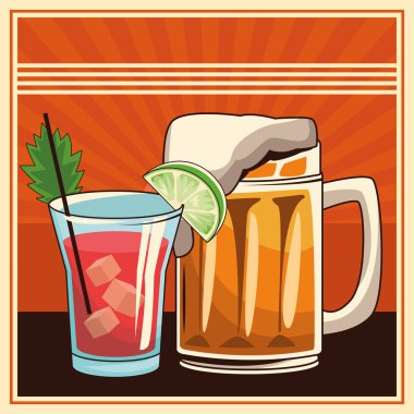 alkollü içecekler karikatür