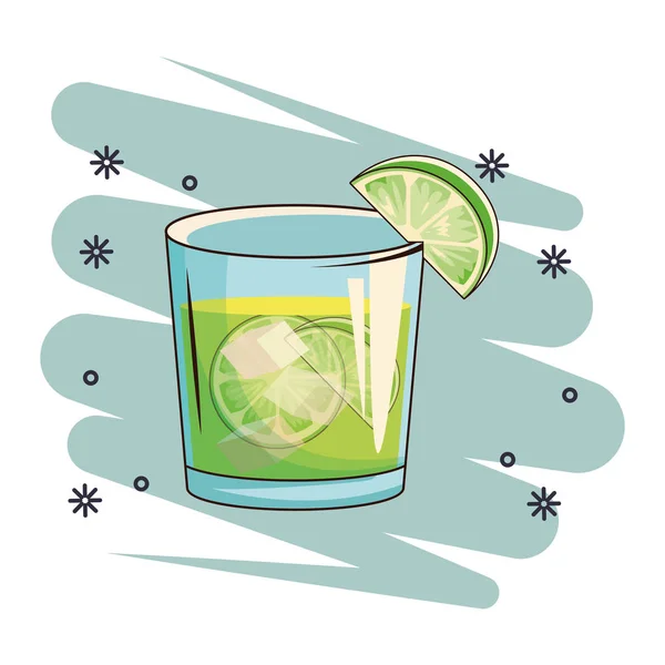 Alcoholische drank drank cartoon — Stockvector