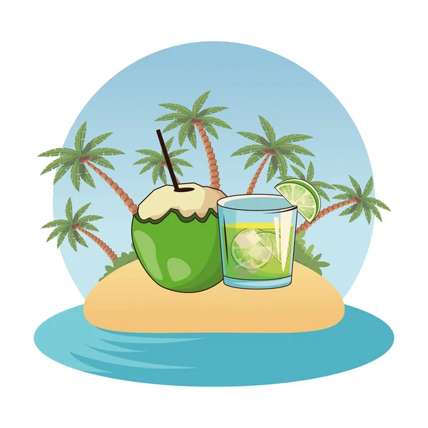 Boissons alcoolisées boissons dessin animé — Image vectorielle