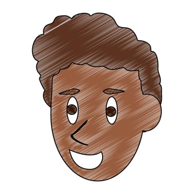 Adam yüz karikatür karalama