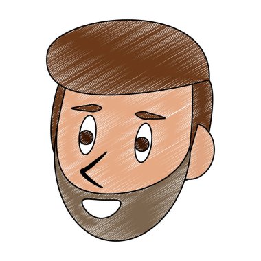 Adam yüz karikatür karalama