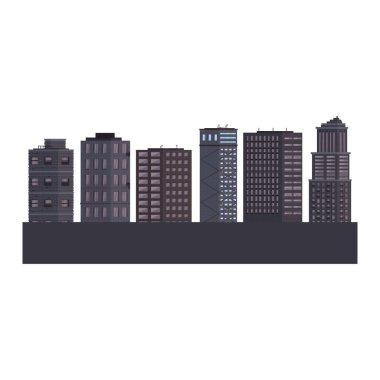 Şehir binalar izole