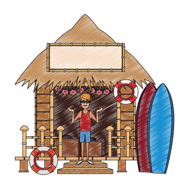 Beack kiosk standı karalama