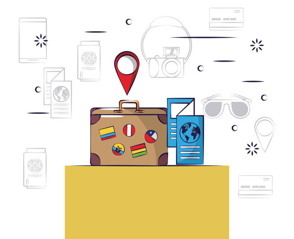 Путешествия туризм захватывающий фон поездки карты
