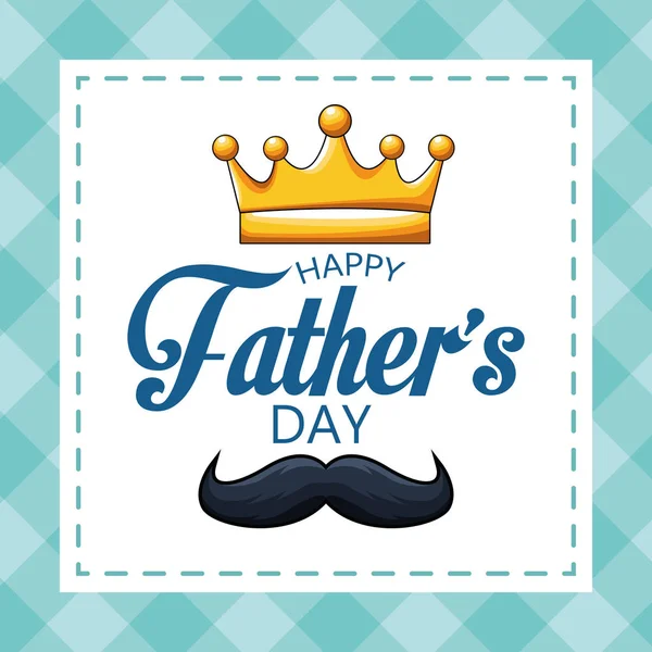 Carte Happy Fathers Day — Image vectorielle