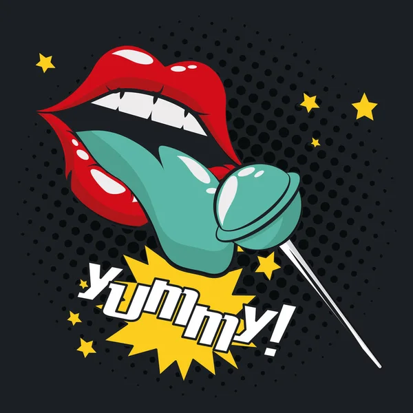 Pop art canlı retro kart arka plan