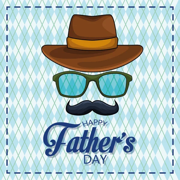 Carte Happy Fathers Day — Image vectorielle