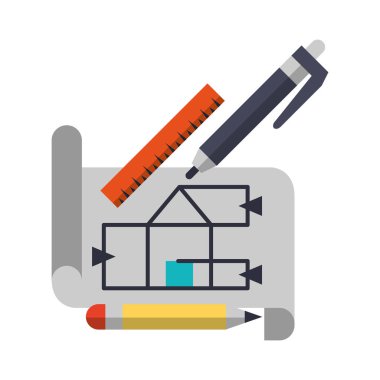 mimari iş elemanları karikatür