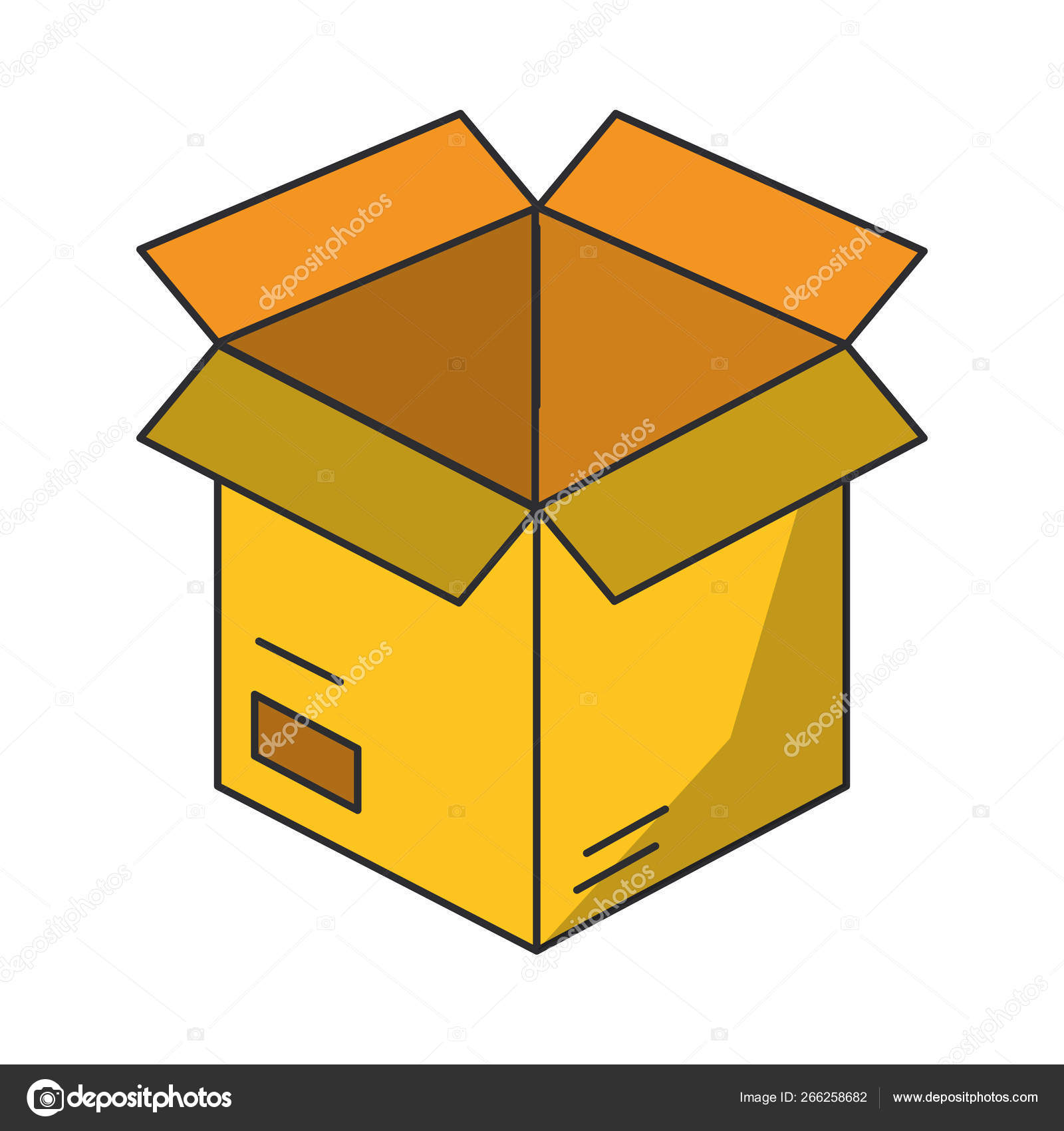 Cardboard box cartoon Stock Vector Image by ©jemastock #266258682 Cardboard box cartoon Stock Vector Image by ©jemastock #266258682