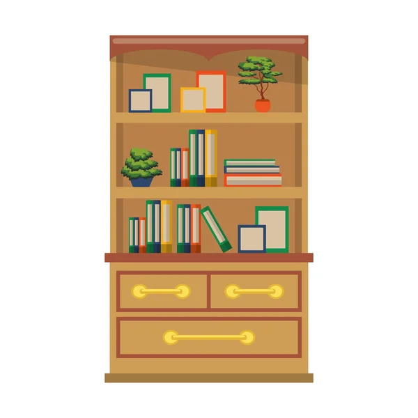 Concepto de muebles de dibujos animados — Vector de stock