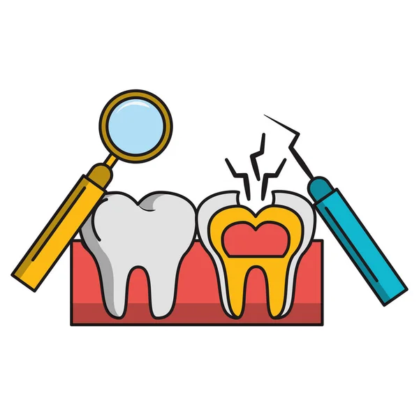Tandvård hälsa och hygien — Stock vektor