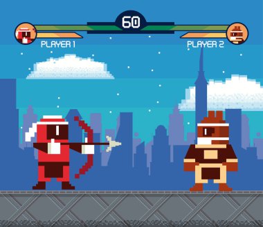 Retro videogame ekran arcade arka plan kartı