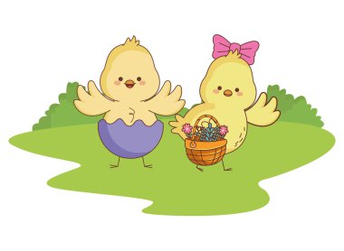 Mutlu çiftlik hayvanları karikatür