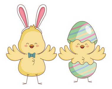 Mutlu çiftlik hayvanları karikatür