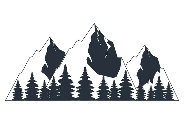 Berge Natur im Freien Landschaft — Stockvektor