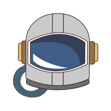 Astronot kaskı izole