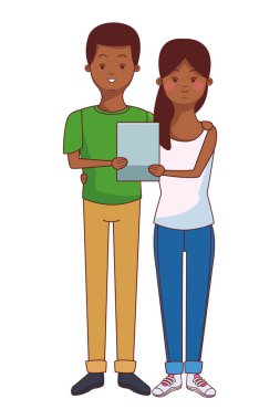 Bin yıllık çift karikatür