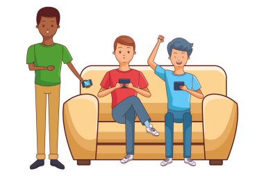 genç adam çizgi film