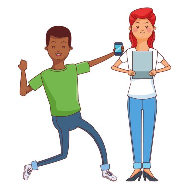 Bin yıllık çift karikatür