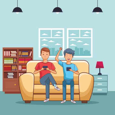 genç gündelik erkek karikatür