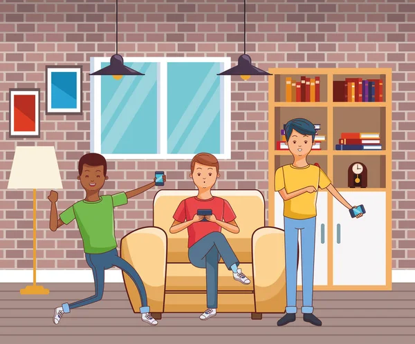 genç gündelik erkek karikatür