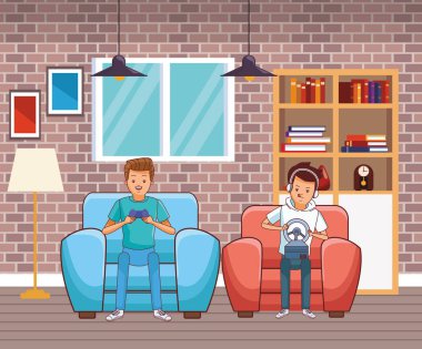 Siyah beyaz Millennials ve videogames karikatürler