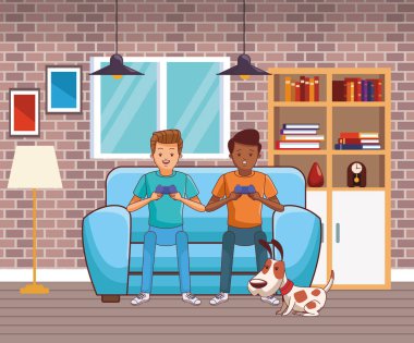 Siyah beyaz Millennials ve videogames karikatürler