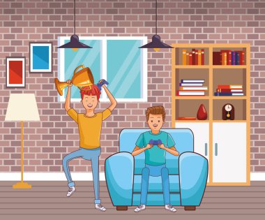 Siyah beyaz Millennials ve videogames karikatürler