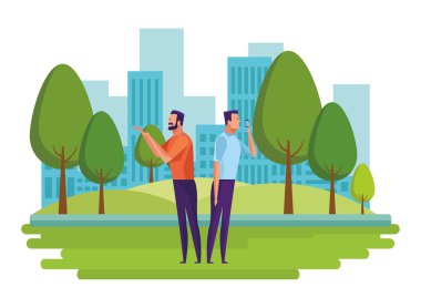 cep telefonu ile konuşan erkekler