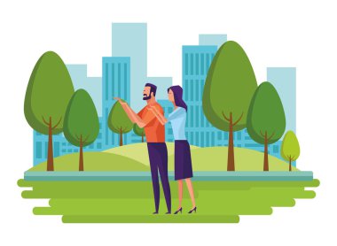 Çift avatar çizgi film karakteri