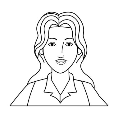 işkadını avatar çizgi film karakteri siyah ve beyaz