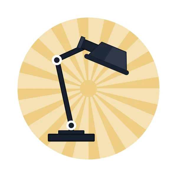 Бюро лампа значок — стоковий вектор