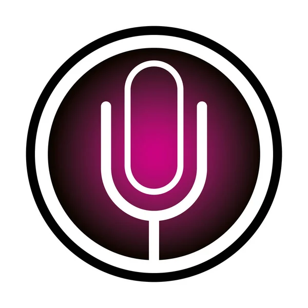 Mikrofon işareti simgesi — Stok Vektör