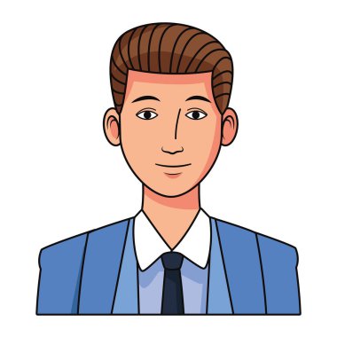 işadamı avatar çizgi film karakteri