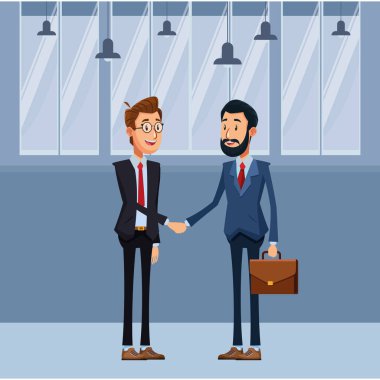 evrak çantası ile işadamları