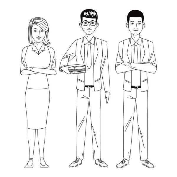 iş adamları avatar siyah beyaz