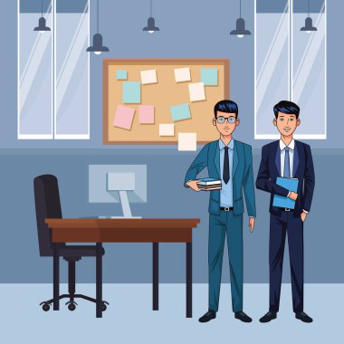 İşadamları avatar çizgi film karakteri