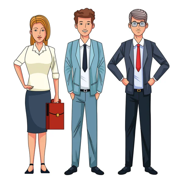 Gente de negocios avatar — Vector de stock