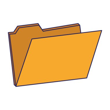 Dijital Klasör açık sembol techonlogy mavi çizgiler